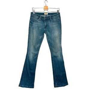 Antik Denim | Distressed Back Pocket Embroidered Jeans